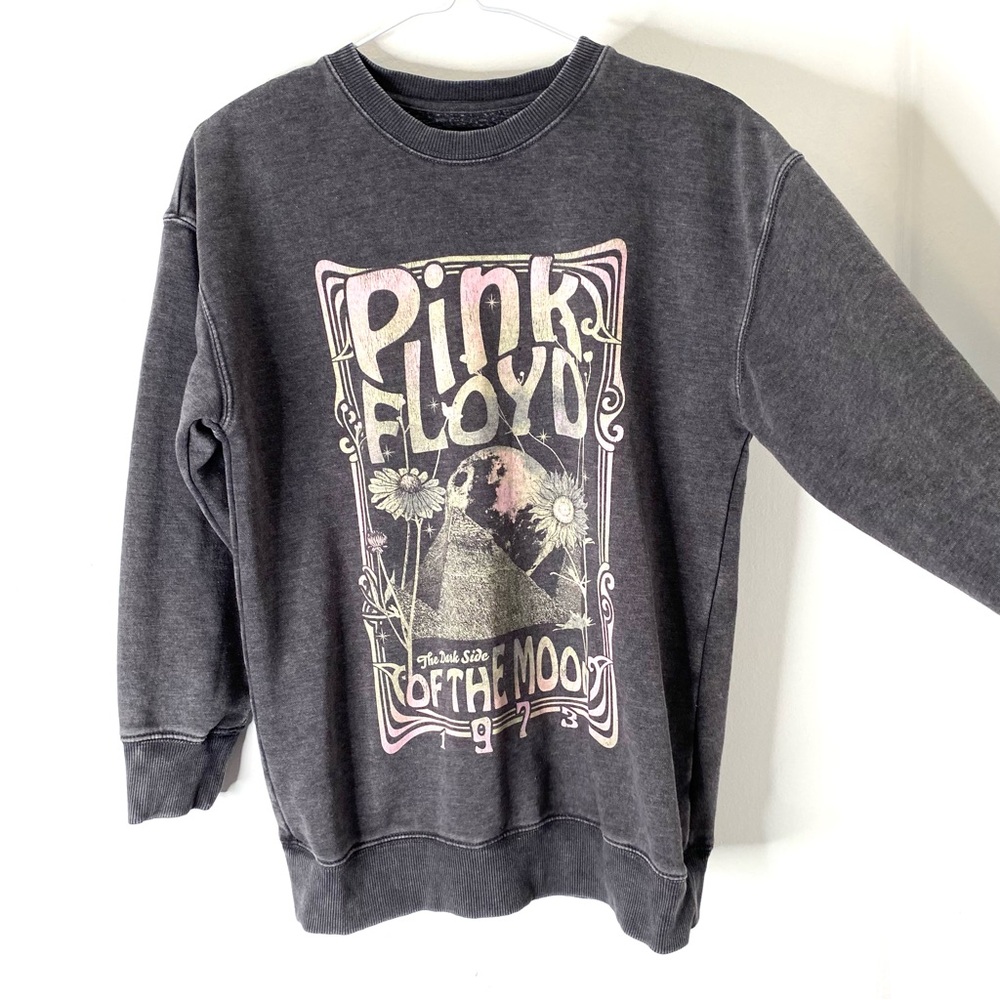 💲⬇️ Pink Floyd M/L Crew Neck Sweatshirt The Dark Side of The Moon 1973 Official - Picture 2 of 7